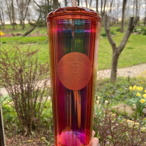 NWT Starbucks 2020 Orange Iridescent Tumbler - Picture 3 of 3